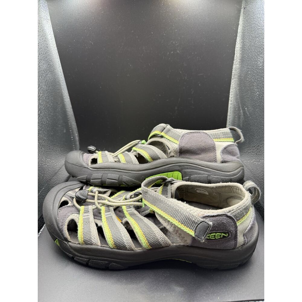 Youth Keen Newport Hiking Sandals, Style Size Youth 6 Green Gray Excellent